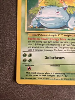 Pokemon - Venasaur Base Set Holo Rare Card 15/102 Unlimited Print WOTC LP-MP - Image 5