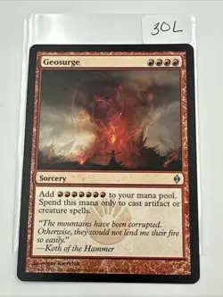 Geosurge 1x New Phyrexia MTG Magic the Gathering Red Sorcery Card LP - Image 2