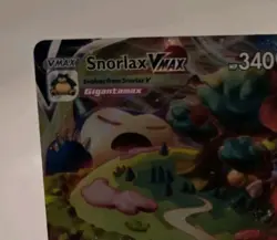 Pokemon TCG Snorlax VMAX Holo Ultra Rare Card Sword & Shield Base Set 142/202 - Image 2