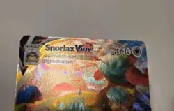Pokemon TCG Snorlax VMAX Holo Ultra Rare Card Sword & Shield Base Set 142/202 - Image 3