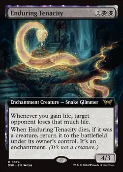 🧙 Enduring Tenacity R 0374 Borderless DSK Duskmourn House Of Horror MTG - Image 1