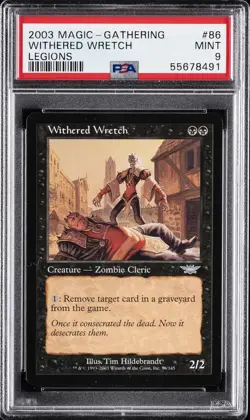 2003 MTG LEGIONS #86 WITHERED WRETCH PSA 9 - Image 1