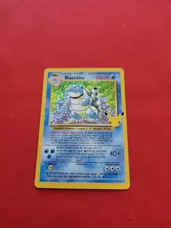 Pokemon: Blastoise Holo 2/102 Celebrations Classic Collection Stamped - G7 - NM - Image 1