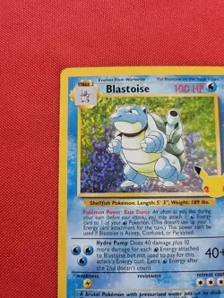 Pokemon: Blastoise Holo 2/102 Celebrations Classic Collection Stamped - G7 - NM - Image 4