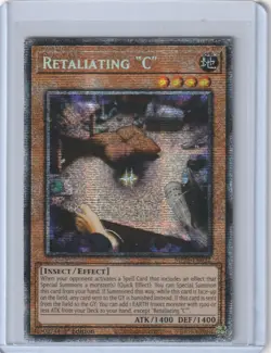Yugioh MP25-EN027 Retaliating "C" - Starlight Rare 1st edition 1st edition - Image 1