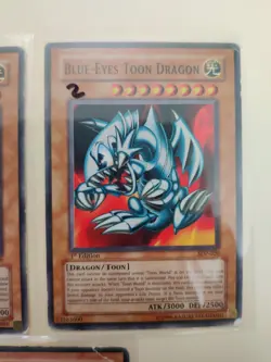 3x Yu-Gi-Oh! Blue-Eyes Toon Dragon SDP-020 1st Edition MP/HP - Image 3