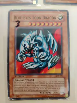 3x Yu-Gi-Oh! Blue-Eyes Toon Dragon SDP-020 1st Edition MP/HP - Image 4
