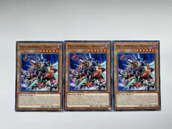 Yugioh! 3x Hollowrokket Dragon BPRO-EN002 Common 1st Ed NM - Image 1