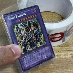 Yugioh Dark Paladin DMG-001 Secret Rare Limited ED. *SEALED* Factory Card Flaws - Image 1