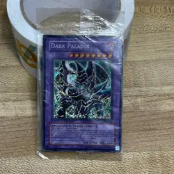 Yugioh Dark Paladin DMG-001 Secret Rare Limited ED. *SEALED* Factory Card Flaws - Image 2