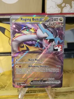 Raging Bolt Ex Pokemon Prize Pack Series 5 Promo Pokemon Card NM/LP Play Stamp - Image 1