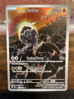 Paldean Tauros 218/193 Paldea Evolved Full Art Ultra Rare Holo Pokemon Card NM - Image 1