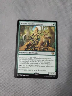 Wren's Run Packmaster Commander 2014 PLD Green Rare MAGIC MTG CARD - Image 1