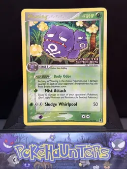 Pokemon Card Weezing 33/113 Ex Delta Species Rare Holo Stamped Played - Image 1
