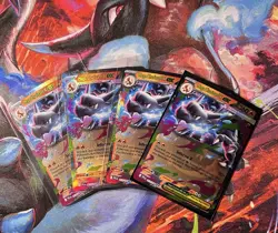 Mega Charizard X ex Pokemon TCG 4 Card Lot 013/094 Me02: Phantasmal Flames - Image 1