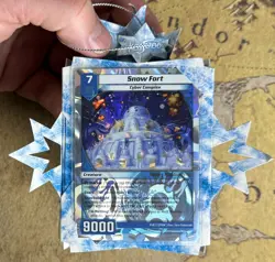 WOTC MTG holiday ornament 2013 *RARE* Cat Construct, Snow Fort, Katta's Crew - Image 2
