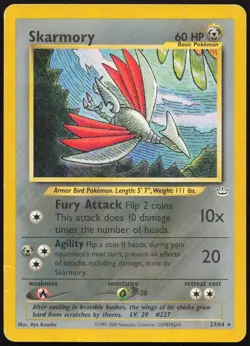 Carte Pokemon Skarmory 23/64 Neo Revelation English - Image 1