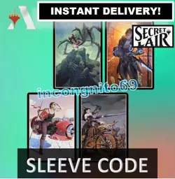 MAGIC MTG ARENA CODE CARD SECRET LAIR SLEEVES VICTOR ADAME MINGUEZ ARTIST SERIES - Image 1