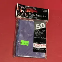 50 ULTRA PRO GLOSS Purple STANDARD SIZE DECK PROTECTOR Card Sleeve MTG CCG D8 - Image 1