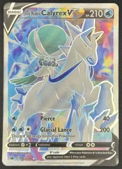 Ice Rider Calyrex V 163/198 Pokemon TCG SWSH06: Chilling Reign Ultra Rare NM - Image 1