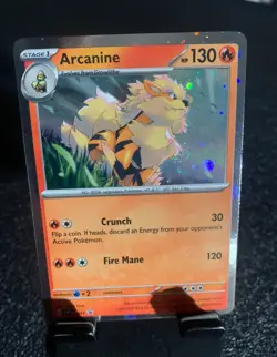 Pokemon TCG: Arcanine SVP Black Star Promos SVP011 Holo Promo Cosmos Holo Rare. - Image 2