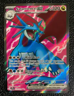 Pokemon TCG: Salamence ex 177/159 Sv09: Journey Together Holo - Image 1