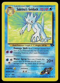 Pokemon Card - Sabrina's Golduck Gym Challenge 30/132 Rare - Image 1