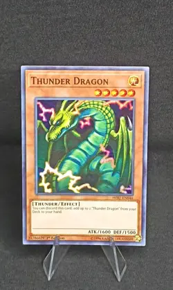 *** THUNDER DRAGON *** SUPER RARE 1ST EDITION HISU-EN046 MINT/NM YUGIOH! - Image 1