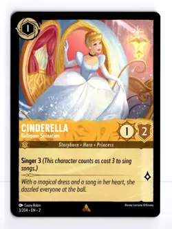 Cinderella - Ballroom Sensation 3/204 Rise of the Floodborn Rare Disney Lorcana - Image 1