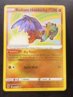 Radiant Hawlucha Rare - 081/189 - Astral Radiance Pokemon TCG Card 2022 English - Image 1