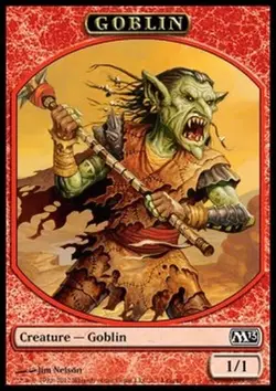 MRM FR/VF League Promos Token - Jeton - Goblin - Gobelin 1/1 MTG magic M13 - Image 1