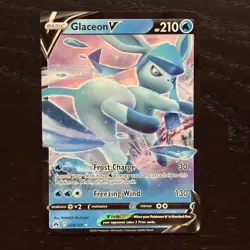 Glaceon V 038/159 Pokemon Crown Zenith Sword & Shield Ultra Rare Holo NM - Image 1