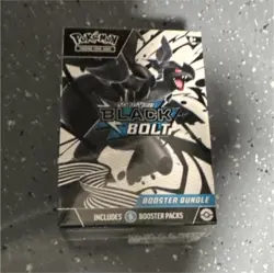 Pokemon TCG Scarlet & Violet-Black Bolt Booster Bundle Sealed Box Zekrom 6 Packs - Image 1