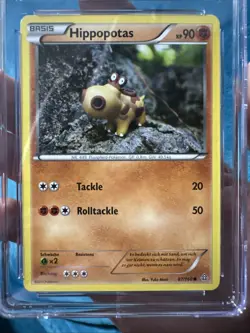 Hippopotas Pokemon 2015 German Primal Clash 87/160 Guinness World Record Holder - Image 3