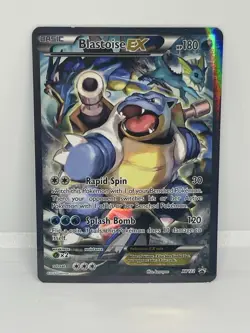 Pokemon TCG Blastoise EX XY122 Black Star Promo Holo Full Art MP condition - Image 1