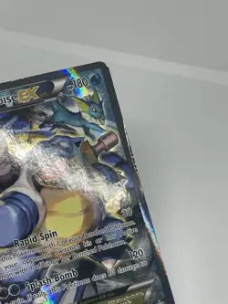 Pokemon TCG Blastoise EX XY122 Black Star Promo Holo Full Art MP condition - Image 3