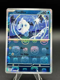 Vanillite 027/086 White Flare Master Ball Pattern Pokemon TCG - Image 1