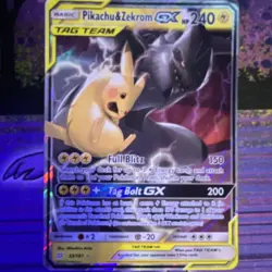 Pokemon Pikachu & Zekrom GX 33/181 SM-Team Up Tag Team Ultra Rare Holo - Image 1
