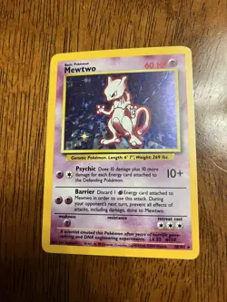 Mewtwo 10/102 - Pokemon TCG - Base Set Unlimited - Rare - Holo [Lightly Played] - Image 1