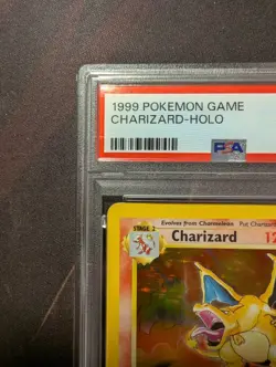 1999 POKEMON BASE SET UNLIMITED #4 CHARIZARD-HOLO PSA 1.5 - Image 2