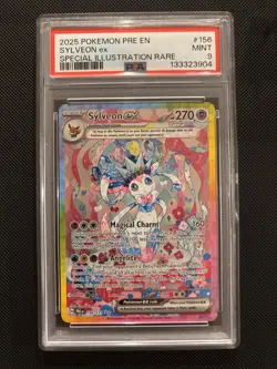 2025 Pokemon Sylveon Ex Special Illus. Rare #156 MINT Prismatic Evolutions PSA 9 - Image 1