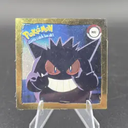 Vintage 1999 Pokemon Artbox Sticker Gengar R02 Gold Bordered Holo Series 1 Rare - Image 1