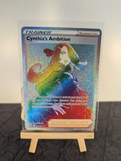 Pokemon Brilliant Stars - 178/172 Cynthia's Ambition - Rainbow Ultra Rare - NM/M - Image 1