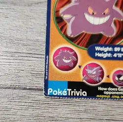 Gengar #94 Pokemon Burger King PokeTrivia MP - Image 5