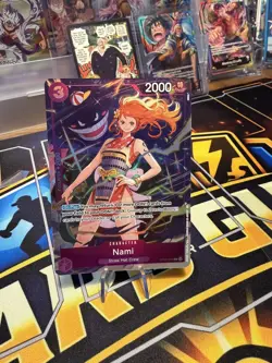 OP09-070 Nami : Uncommon Promo Foil English One Piece TCG Card : Premium Card Co - Image 1