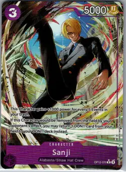 Sanji (Alt Art) OP12-070 English Legacy of the Master - One Piece Card - NM - Image 1