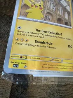 PIKACHU AT THE MUSEUM Pokemon Card PROMO. SEALED. SLIGHTLY BENT SEE PHOTOS - Image 2