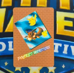 Pokemon Vending Machine Card Sticker Eevee & Pikachu 217 Foil Alternative Art - Image 2