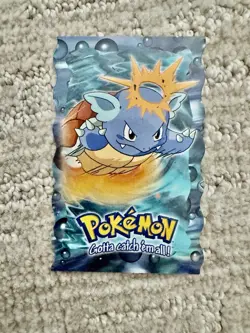 Topps MINT Wartortle 8 of 12 DIE-CUT First Print BLUE LOGO Pokemon Card 139! - Image 1