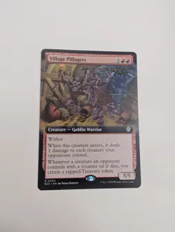 MTG - Village Pillagers (Extended Art) - Commander: Lorwyn Eclipsed NM/M Cond - Image 1